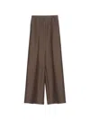Pushbutton Side Folded Wide Pants In Pink