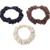 Puttisu 3pc Bead Core Elastic Scrunchie Set