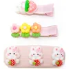 Puttisu Babies'  3pc Hair Clip Set In Pink
