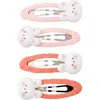 Puttisu 4pc Bunny Hug Snap Clip Set