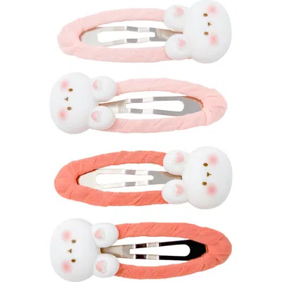 Puttisu Babies'  4pc Bunny Hug Snap Clip Set