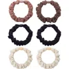 Puttisu Essential Scrunchie Set Of 6 In Multi