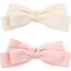 Puttisu Large Double Bow Clip Set In Multi