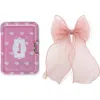 Puttisu Organza Large Bow Clip Gift Set With Tin Case In Multi