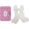 Puttisu Organza Large Bow Clip Gift Set With Tin Case In Neutral