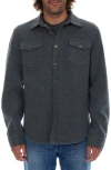 Px Herringbone Work Shirt In Gray
