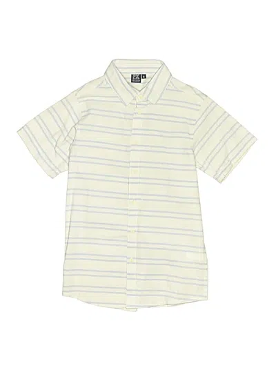 Pre-owned Px Kids' Short Sleeve Button Down Shirt In Yellow
