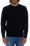 Px Textured Cotton Sweater In Black