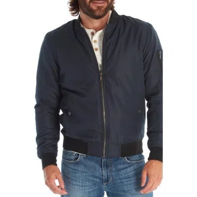 Px Zip Up Bomber Jacket In Navy