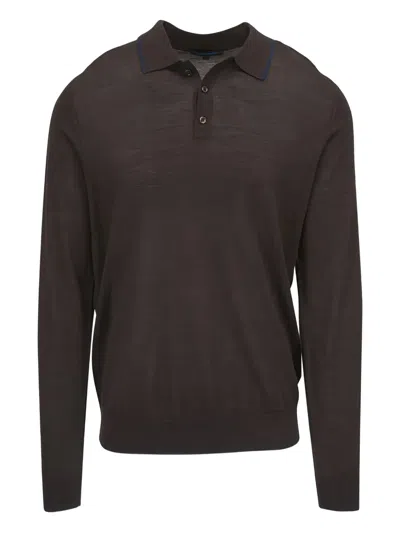 Pya Collar Polo Shirt In Brown
