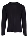 Pya Fine-knit Long-sleeve T-shirt In Black