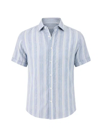Pya Striped Short-sleeve Shirt In Blue