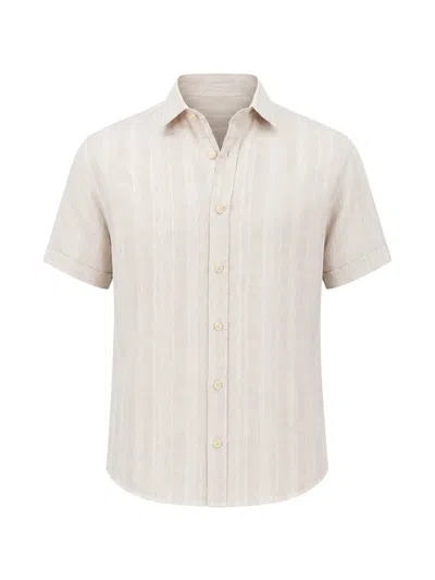 Pya Stripe-pattern Short-sleeve Shirt In Neutral