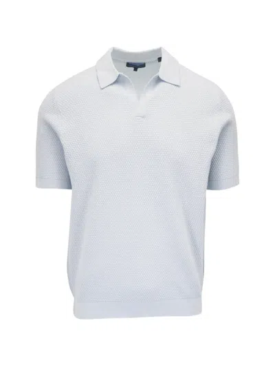 Pya Waffle-knit V-neck T-shirt In Blue