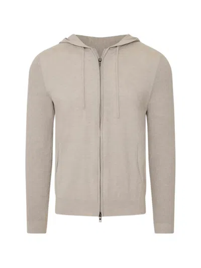 Pya Zip-up Knitted Hoodie In Neutral