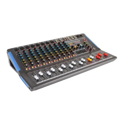 Pyle 12-ch. Bluetooth Studio Mixer - Dj Controller Audio Mixing Console System In Black
