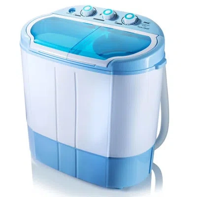 Pyle 7.7 Cu. Ft. Portable Washer & Dryer Combo In Blue/white