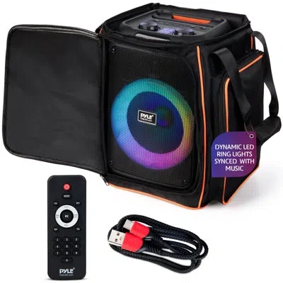 Pyle Audio Bluetooth Party Speaker - True Wireless Stereo System With Powerful Bass And Clear Treble - Bi In Matte Black