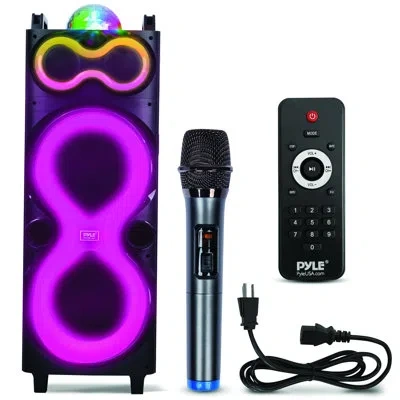 Pyle Audio Large Bluetooth Party Speaker - Big Bluetooth Speaker With True Wireless Stereo System - Enjoy In Black