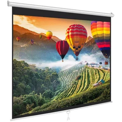 Pyle Black Manual Wall/ceiling Mounted Projector Screen