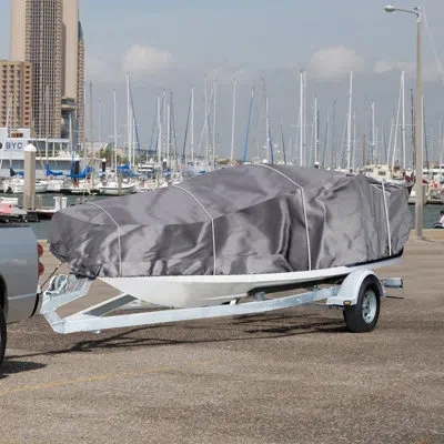 Pyle Elastic Watercraft Cover In Gray