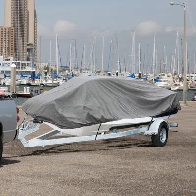 Pyle Elastic Watercraft Cover In Gray