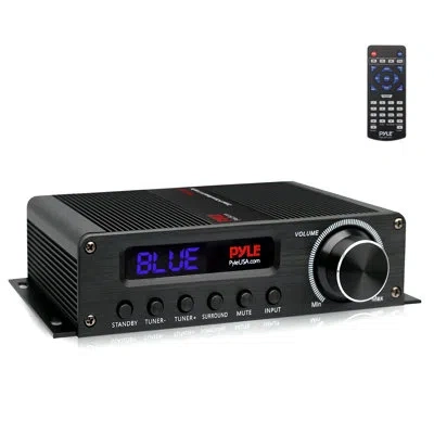Pyle Fixed Height Speaker Stand In Matte Black