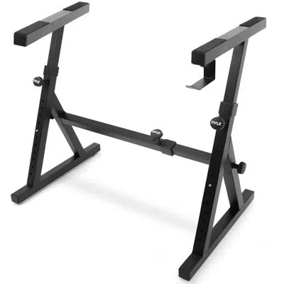 Pyle Heavy Duty Adjustable Folding Z Style Piano Keyboard Stand