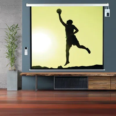 Pyle Motorized White 72" Electric Projection Screen