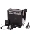 Pyle Portable Karaoke Pa Speaker Amplifier & Microphone In Black