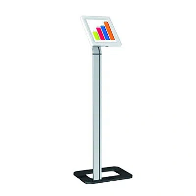 Pyle Tablet Metal Security Stand Holder, Adjustable Clamp-style Arm, Fits Ipad And Other Tablets, Works W In White
