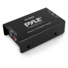 Pyle Turntable Preamp Fixed Height Speaker Stand In Matte Black