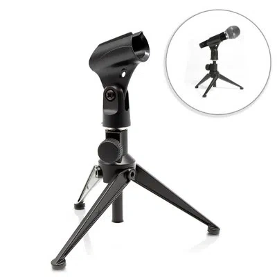 Pyle Universal Desktop Microphone Holder Accessory In Black