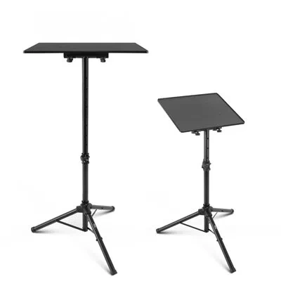 Pyle Universal Device Stand - Height Adjustable Tripod Mount (for Laptop, Notebook, Mixer, Dj Equipment) In Black