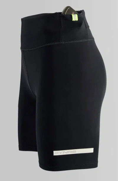 Pynrs Performance Streetwear Hancock Half Tight Shorts In Black