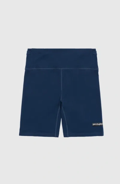 Pynrs Performance Streetwear Hancock Half Tight Shorts In Navy