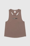 Pynrs Performance Streetwear Ronan Racerback Tank In Deep Taupe