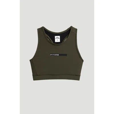 Pynrs Performance Streetwear Warren Sports Bra Women S In Deep Olive