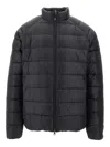 Pyrenex High Neck Padded Down Jacket With Quilted Texture In Black