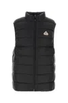 Pyrenex High Collar Padded Sleeveless Down Jacket In Black