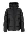 Pyrenex Hooded Quilted Down Jacket In Black