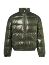 Pyrenex Vintage Mythic Down Jacket With High Collar In Green
