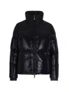 Pyrenex Fitted Puffer Jacket With Shiny Nylon Finish In Black