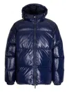 Pyrenex Down Jacket With Hat Sten In Blue