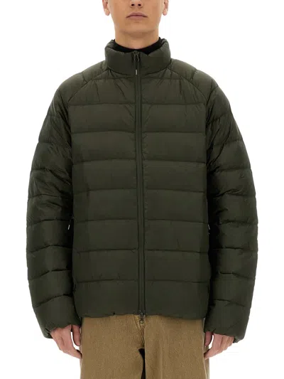 Pyrenex Down Jacket With Logo In Green
