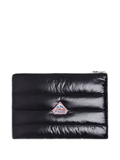 Pyrenex Down Quilted Logo-patch Pouch In Pattern