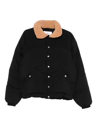 Pyrenex Fiery Corduroy Collar Jacket In Black