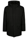 Pyrenex Padded Hooded Jacket In Black