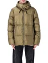 Pyrenex Long-sleeved Cotton-padded Jacket In Green