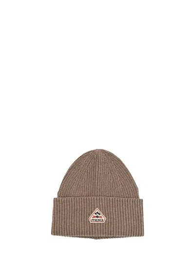 Pyrenex Gomma Logo-patch Beanie In Gold